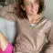 Basic-Pulli mit V-Ausschnitt