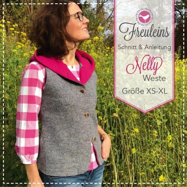 Weste Nelly in Gr. XS-XL - Schnittmuster und Nähanleitung