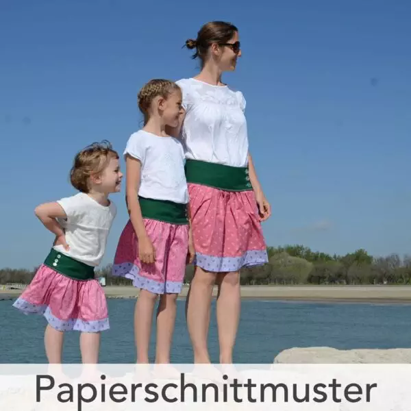 Trachtenrock Liesl & Lisbetta 2023 im Doppelpack - Papierschnittmuster