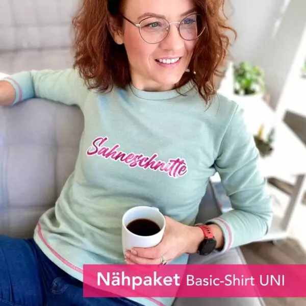 Nähpaket-Basic-Shirt-Uni-Sahneschnitte