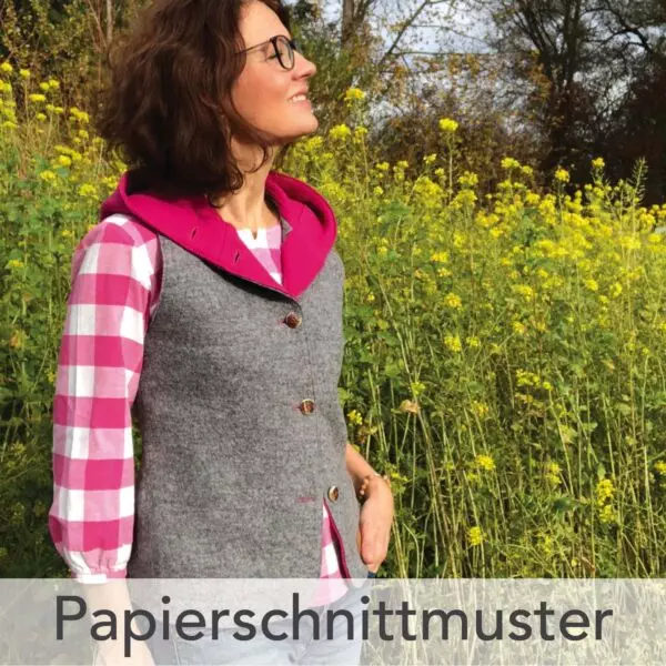 Weste Nelly in Gr. XS-XL - Papierschnittmuster