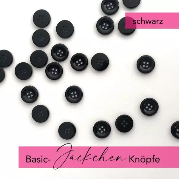 Knopf schwarz