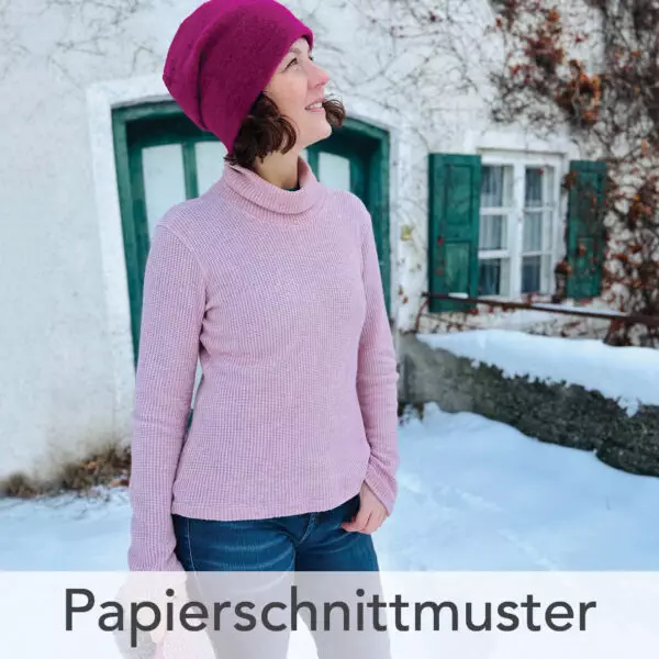 Basic Rollkragenpullover - Papierschnittmuster