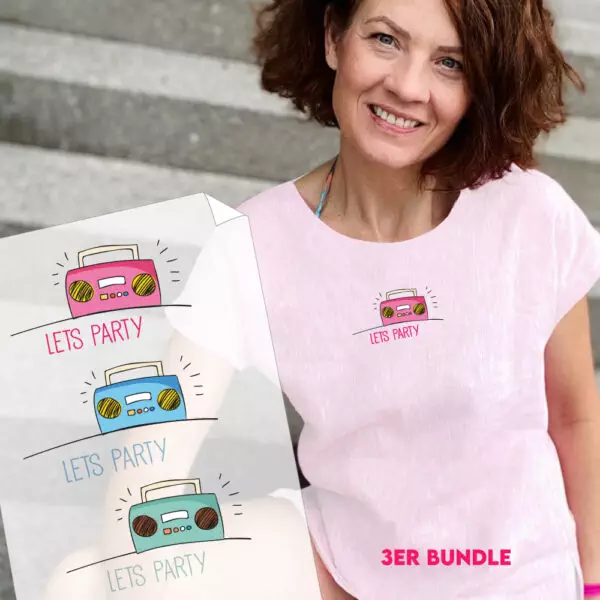 Bügelbild Let's Party! -Bundle-