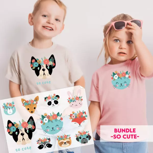 Bügelbild so cute -Bundle-