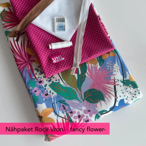 Nähpaket Rock Vroni -fancy flowers