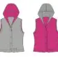 Nähpaket Weste Nelly, pink