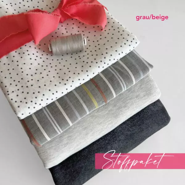 Stoffpaket grau-beige