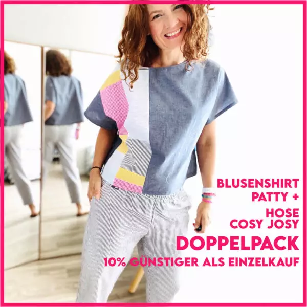 Schnittmuster Bundle Blusenshirt Patty + Hose cosy Josy Download